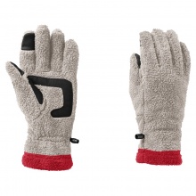 Jack Wolfskin Fleece Gloves Chilly Walk Glove - touchscreen-friendly, warm - light grey Women